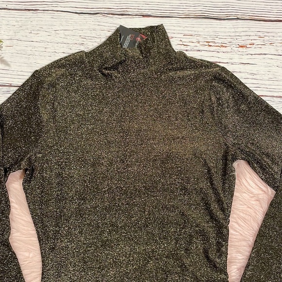 NWT n:philanthropy DEMETRA Ruched Side Mini DRESS Gold Shimmer - Picture 10 of 11